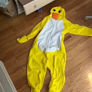 yellow amazon duck onesie